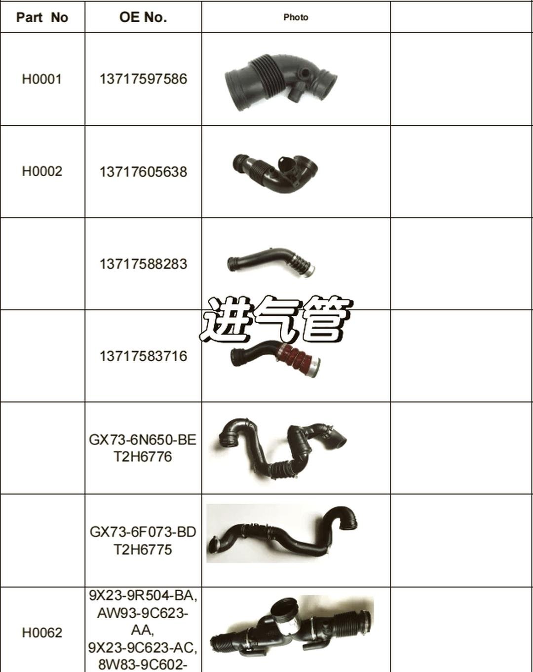 HOWO Truck Engine Intake Pipe OEM 081V08201-0467